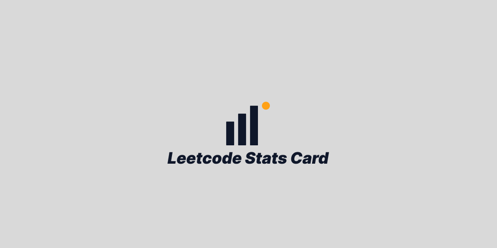 leetcode Stats Card
